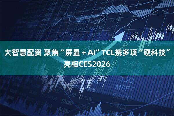 大智慧配资 聚焦“屏显＋AI”TCL携多项“硬科技”亮相CES2026
